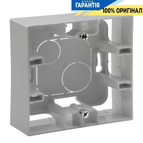 Коробка накладного монтажу 1-постова Legrand Niloe Step 863397, алюміній | ELECTRICA.NET.UA