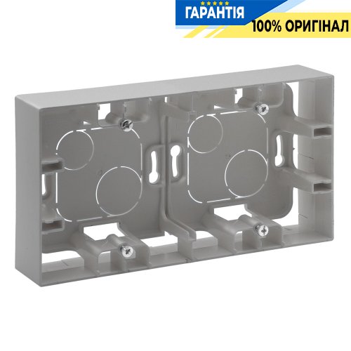 Коробка накладного монтажу 2-постова Legrand Niloe Step 863398, алюміній | ELECTRICA.NET.UA