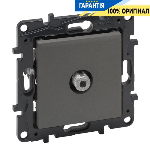 Розетка TV тип F «зірка» Legrand Niloe Step 863475 | ELECTRICA.NET.UA