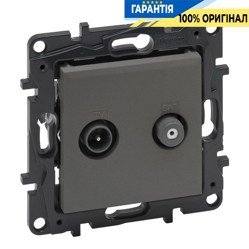 Розетка TV-SAT «звезда» Legrand Niloe Step 863483, cталь | ELECTRICA.NET.UA
