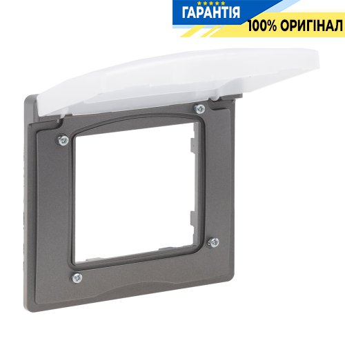 Рамка 1-постова IP44 Legrand Niloe Step 863496, сталь | ELECTRICA.NET.UA
