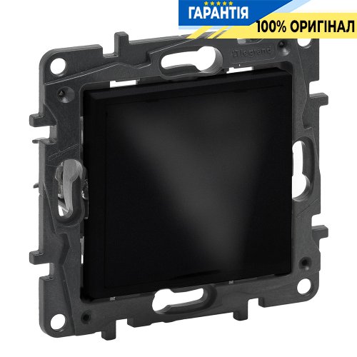 Вывод кабеля с фиксатором IP21 Legrand Niloe Step 863529, черный | ELECTRICA.NET.UA