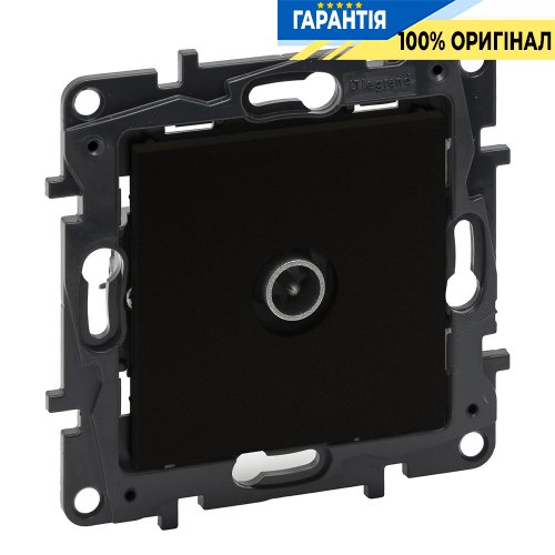 Розетка TV «зірка» Legrand Niloe Step 863574, чорний | ELECTRICA.NET.UA