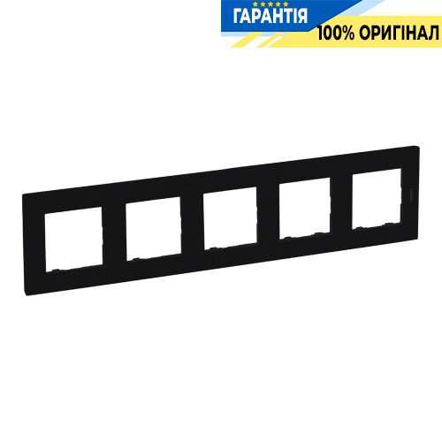 Рамка 5-постова Legrand Niloe Step 863595, чорний | ELECTRICA.NET.UA