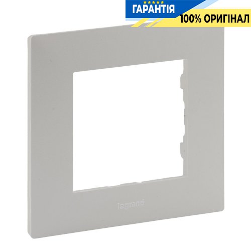 Рамка 1-постова Legrand Niloe Step 863691, перловий | ELECTRICA.NET.UA
