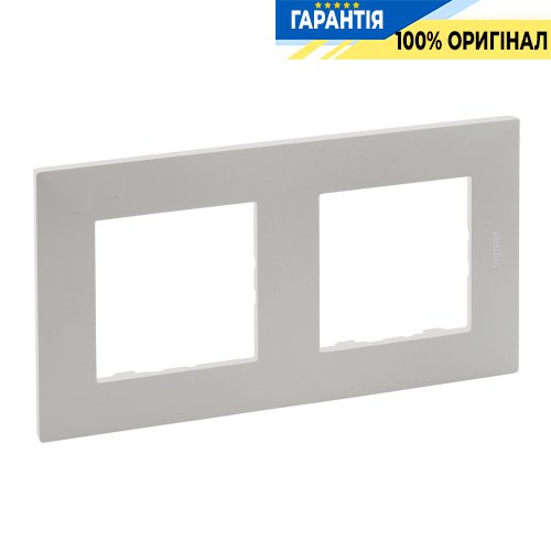 Рамка 2-постова Legrand Niloe Step 863692, перловий | ELECTRICA.NET.UA