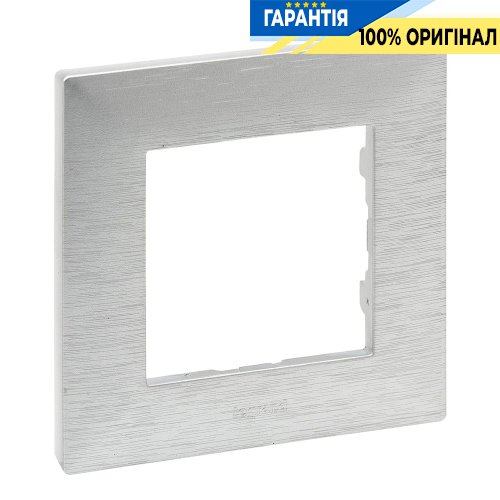 Рамка 1-постова Legrand Niloe Step 863891, алюмінієвий фактурний | ELECTRICA.NET.UA