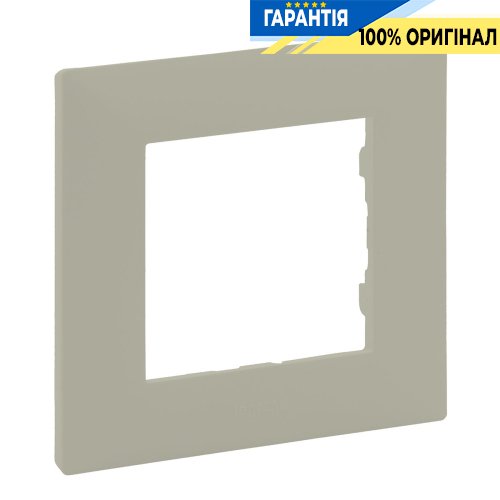 Рамка 1-постова Legrand Niloe Step 864671, пісок | ELECTRICA.NET.UA