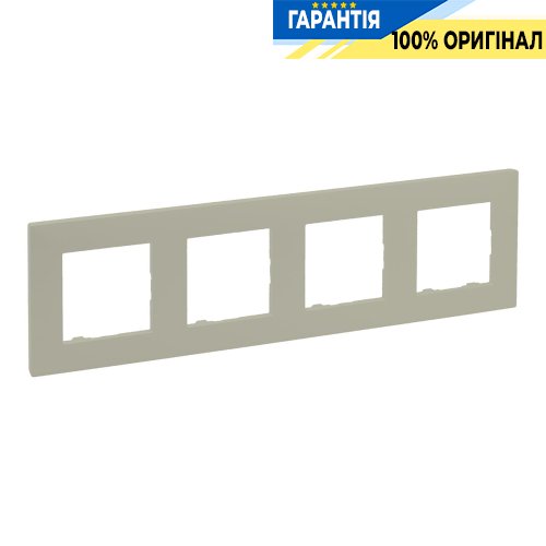 Рамка 4-постовая Legrand Niloe Step 864674, песок | ELECTRICA.NET.UA