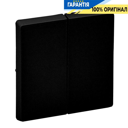 Клавиши для 2-кл выключателя Valena Life Black 756022, чёрный матовый | ELECTRICA.NET.UA
