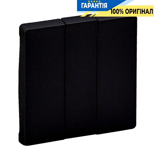 Клавіші для 3-кл вимикача Valena Life Black 756032, чорний матовий | ELECTRICA.NET.UA
