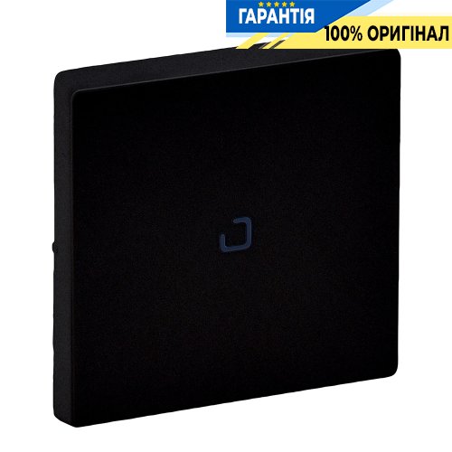 Клавіша для 1-кл вимикача з підсвічуванням Valena Life Black 756102, чорний матовий | ELECTRICA.NET.UA