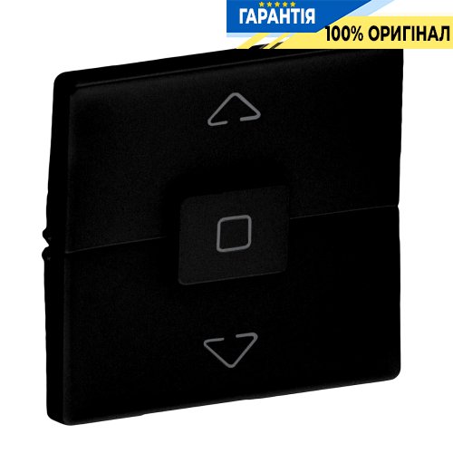 Клавиша выключателя для жалюзи Legrand Valena Life Black 756142, черный матовый | ELECTRICA.NET.UA