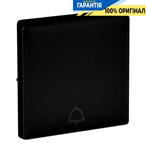 Лицьова панель із символом «Дзвінок» Legrand Valena Life Black 756012, чорний матовий | ELECTRICA.NET.UA