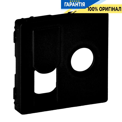 Лицьова панель розетки Tv+Rj Legrand Valena Life Black 756832, чорний матовий | ELECTRICA.NET.UA