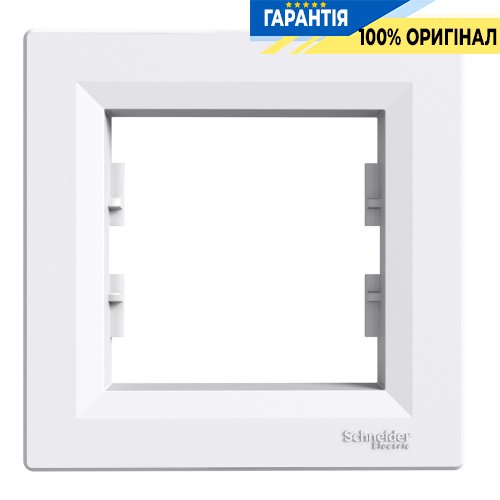 Рамка 1-а Schneider Electric Asfora EPH5800121, біла | ELECTRICA.NET.UA