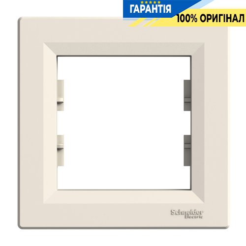 Рамка 1-а Schneider Electric Asfora EPH5800123, крем | ELECTRICA.NET.UA
