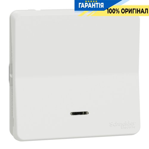 Механізм перемикача з підсвічуванням IP55, білий, Schneider Electric Mureva Styl MUR39024 | ELECTRICA.NET.UA