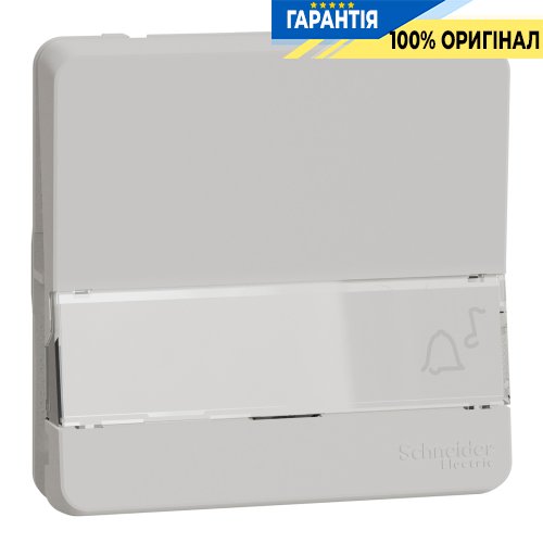 Механізм кнопкового вимикача з полем для маркування IP55, білий, Schneider Electric Mureva Styl MUR39129 | ELECTRICA.NET.UA