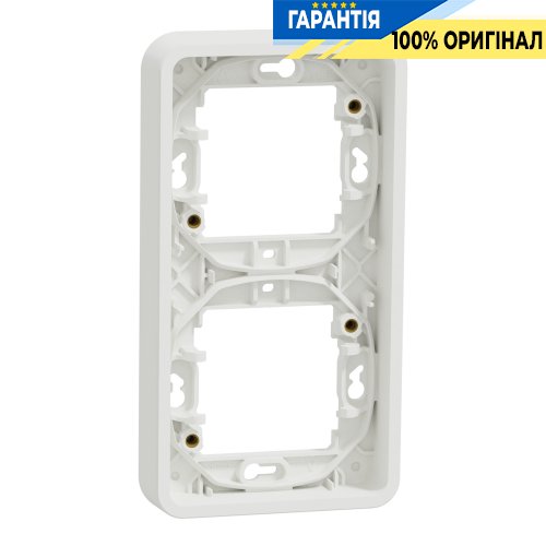 Рамка двухместная вертикальная IP55, белая, Schneider Electric Mureva Styl MUR39151 | ELECTRICA.NET.UA