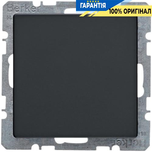 Заглушка с центральной панелью, антрацит, «Q.1» «Q.3» «Q7» Berker 6710096086