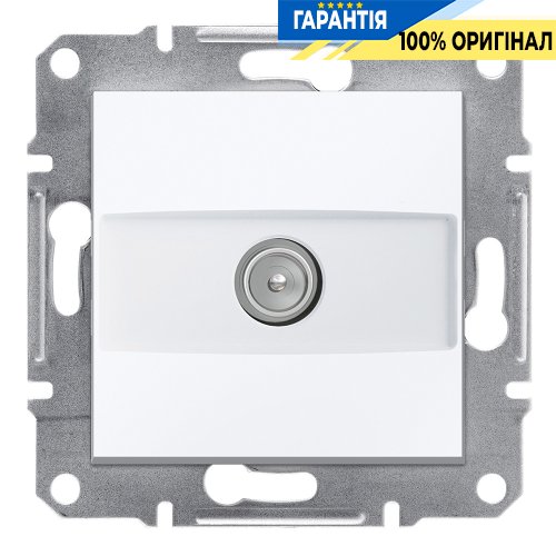 Розетка TV кінцева (1 дБ) Schneider Electric Asfora EPH3270121, біла (без рамки) | ELECTRICA.NET.UA