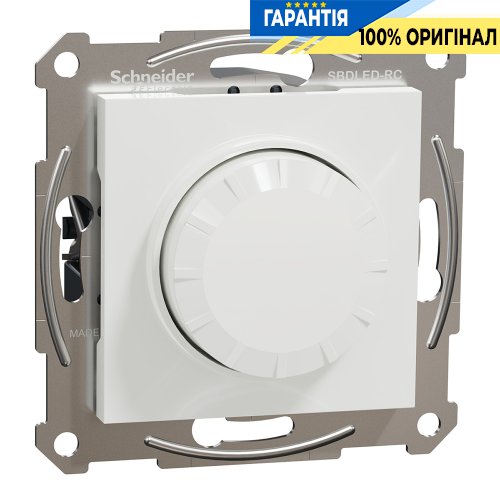 Поворотний LED димер RC 3-370Вт Schneider Electric Asfora EPH6870121, білий (без рамки) | ELECTRICA.NET.UA