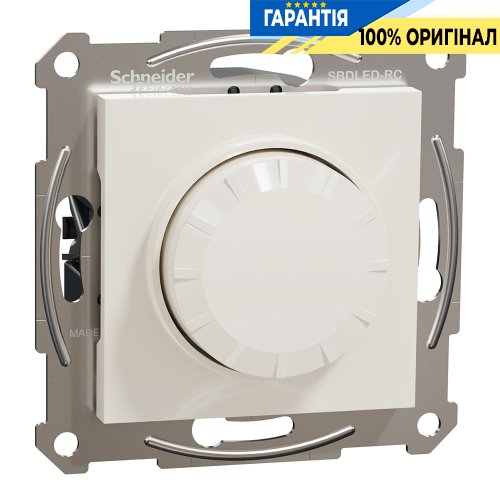 Поворотний LED димер RC 3-370Вт Schneider Electric Asfora EPH6870123, крем (без рамки) | ELECTRICA.NET.UA