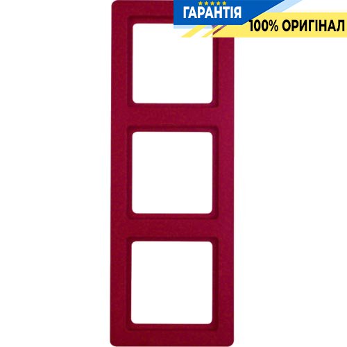 Рамка 3-кратная, красная, «Q.1» Berker 10136062