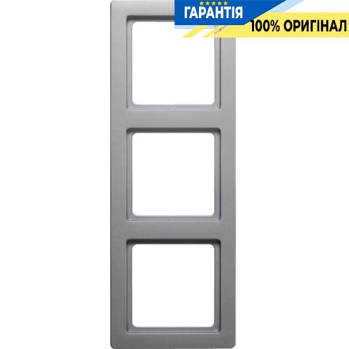 Рамка 3-кратная, алюминий, «Q.1» Berker 10136084