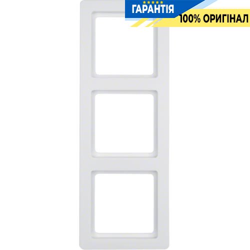 Рамка 3-кратна, полярна білизна, Berker Q.1 10136089