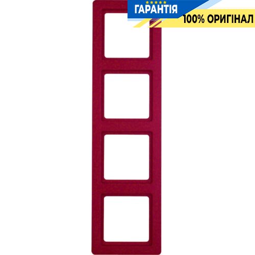 Рамка 4-кратна, червона, Berker Q.1 10146062