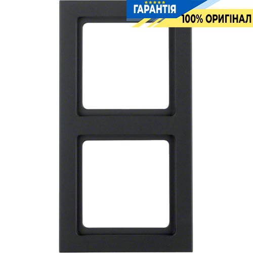 Рамка 2-кратная, антрацит, «Q.3» Berker 10126096