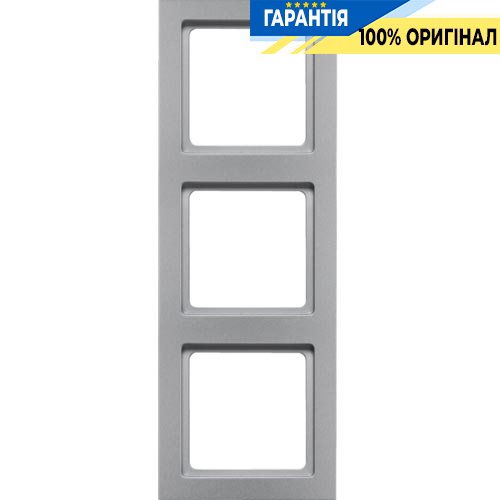 Рамка 3-кратная, алюминий, «Q.3» Berker 10136094