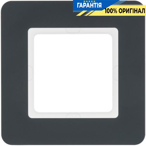 Рамка 1-я пластик антрацит Q.7, Berker 10116186