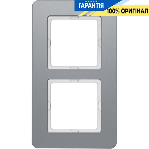 Рамка 2-а алюміній Berker Q.7 10126074