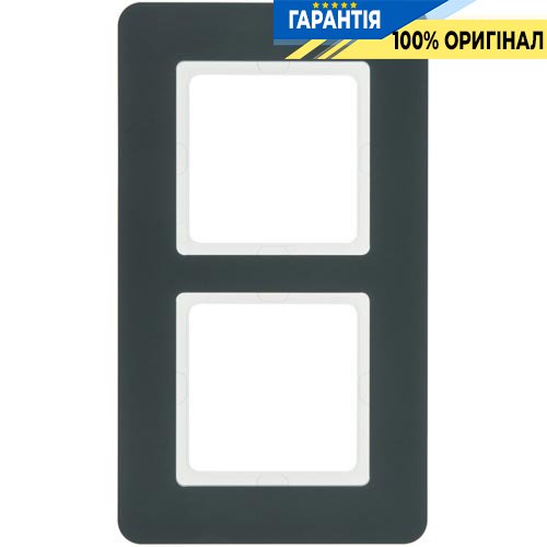 Рамка 2-я пластик антрацит Q.7, Berker 10126186