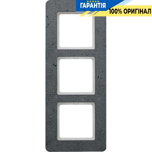 Рамка 3-я бетон Q.7, Berker 10136020