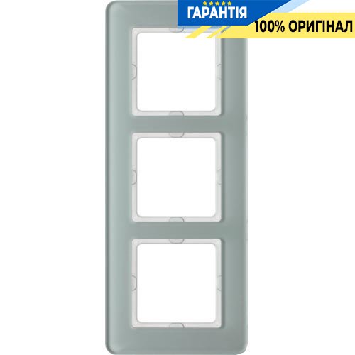 Рамка 3-я стекло/полярная белизна Q.7, Berker 10136079