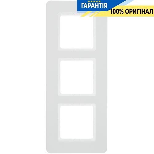 Рамка 3-я пластик полярная белизна Q.7, Berker 10136189