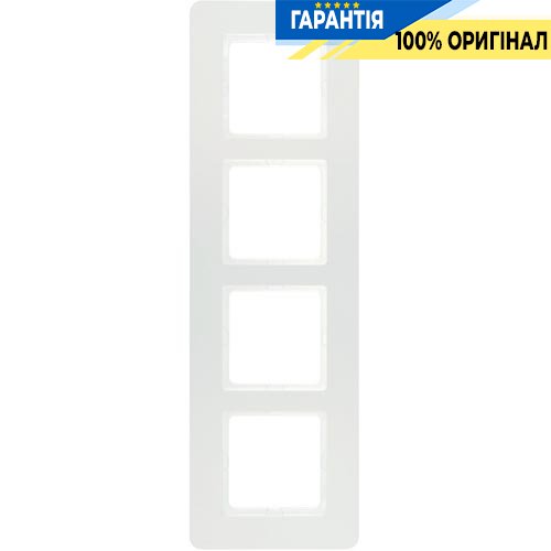 Рамка 4-а пластик полярна білизна Berker Q.7 10146189