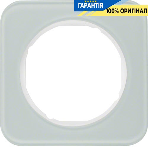 Рамка 1-я стекло/полярная белизна, R.1, Berker 10112109