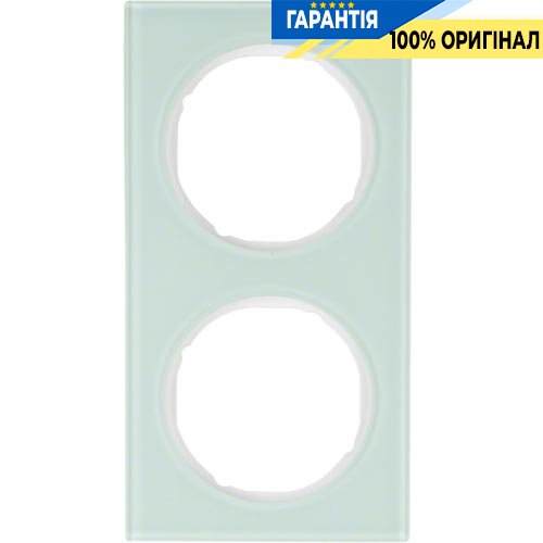 Рамка 2-а скло/полярна білизна, R.3, Berker 10122209
