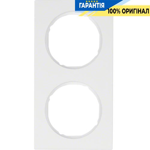 Рамка 2-я пластик/полярная белизна (глянцевый), R.3, Berker 10122289
