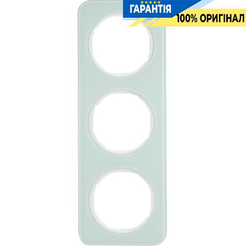 Рамка 3-а скло/полярна білизна, R.1, Berker 10132109