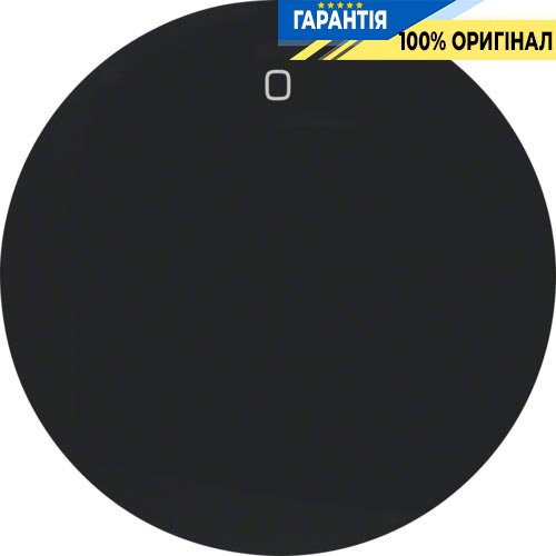 Клавиша 1-я, с оттиском «0», черный (глянцевый), R.1, R.3, Berker 16222045