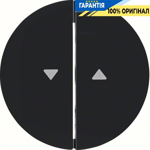 Клавіша 2-а з символом «стрілки», колір чорний, R.1, R.3, Berker 16252045