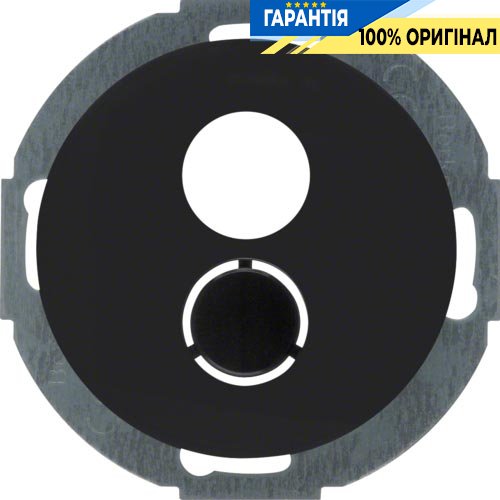 Панель розетки акустичної Berker Serie R.Classic 11962035, чорна