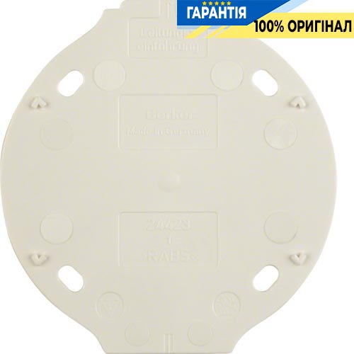 Основа самозатухающая для рамки 1-кр. наружного монтажа, пол. белая, Berker 1930 (133119)