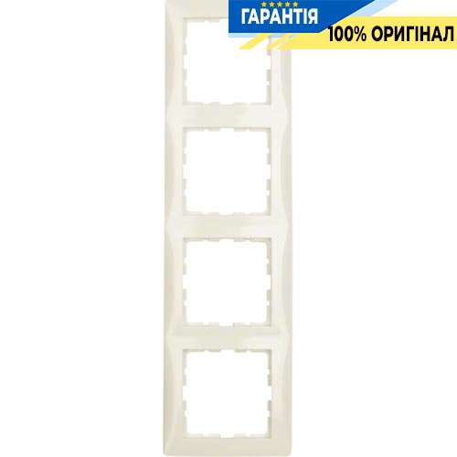 Рамка 4-а Berker коллекция «S.1», цвет «Белый», 10148982